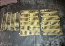 Lot  de 16 rails métalliques droits JEP echelle 00 1/76- 3 rails - dont 4 rampes