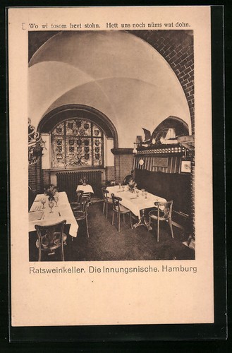 Carte postale hambourg cave - postale,
