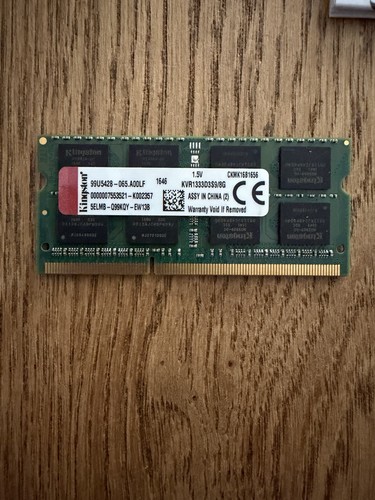 Sodimm kingston kvr1333d3s9 - sodimm, kvr1333d3s9/8g
