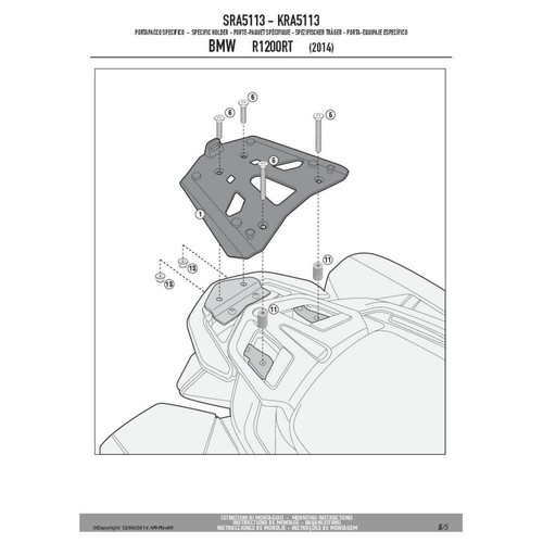 Givi sra5113 porte bagages - sra5113, porte-bagages