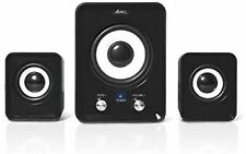 Enceinte Haut-parleur Multimédia 2.1 - 6W RMS - Noir pour PC et MAC