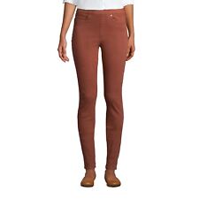 Lands' End High-Rise Pull-On Skinny Jeans Women's Petite 22W (x28) Paprika Brown