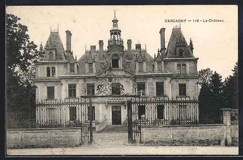 Cpa carcagny château - carcagny,,