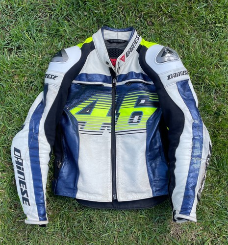 Dainese vr46 leather jacket - vr46,