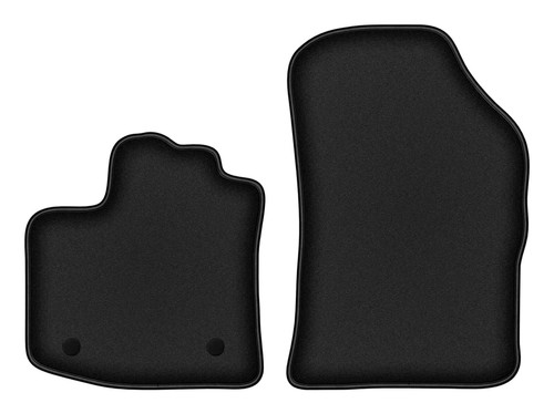 Tapis avant velours noirs