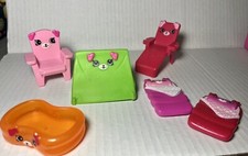 Shopkins McDonald’s Happy Places Happy Meal Toys Lot Of 6 Tent Sleeping Bag Pool
