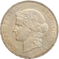 5 Francs Tête d'Helvetia -