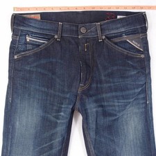 Hommes Replay MA951 SLIMPAR Ajusté Tapered Élasthanne Bleu Jeans W33 L32