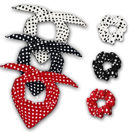 Pois foulard élastique - foulard,