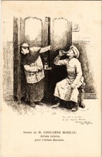 PC CPA MARIANI, MOREAU CHOCARNE DRAWING, PAINTER, POSTCARD (b9811)