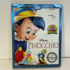 Disney Pinocchio Signature Collection Blu Ray & DVD 2 Disc Combo Movie