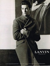 1998 ADVERTISING ADVERTISEMENT LANVIN Haute Couture Men's Coats