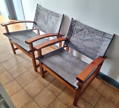 Paire fauteuils scandinaves - paire,
