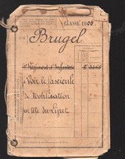 military booklet class 1900 (with mobilization booklet) (P45292)