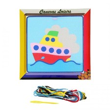 Kit canevas joli bateau 15 x