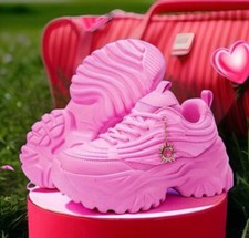 baskets femme p 40 compensees rose tres fun