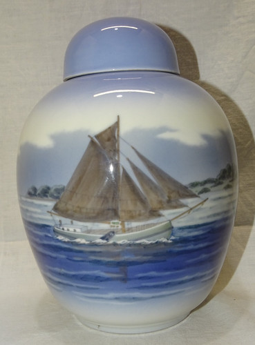 Joli pot couvert urne - -,