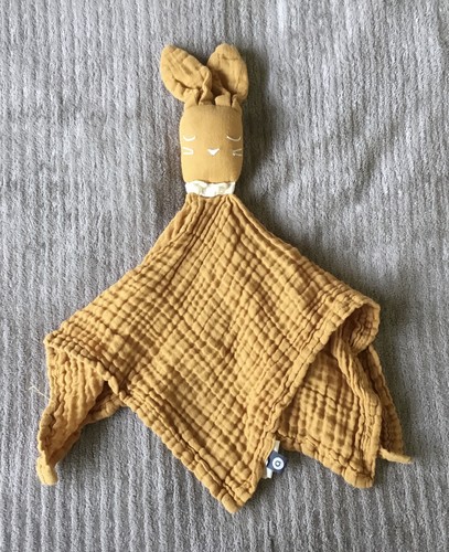 Doudou lapin marron - marron, jaune