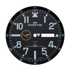 Cadran FORTIS pour ETA2836-2 noir 35,1 mm 'Lufthansa'