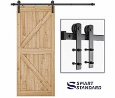 6 FT Black Door Hardware