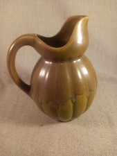 Pichet coloquinte bicolore en grès de Louis Lourioux, signé début XXe siècle