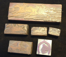 LOT DE 6 ANCIENNES MATRICES D'