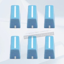 6pcs Fader Knob Cap For Pioneer DDJ-SX SZ Rane 61 62 64 68 Denon Numark (Blue)