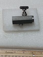 Pneu-trol Block And Bleed Needle Valve Sfp 20ssb  1 Qty