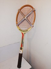 ANCIENNE RAQUETTE BOIS SNAUWAERT JAGUAR  + PRESSE METAL ZEPHYR BE