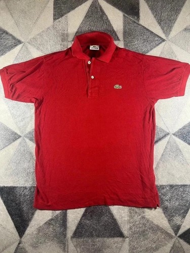 Polo lacoste vintage rouge - polo,