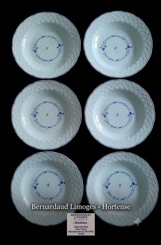 Assiettes creuses bernardaud - assiettes,