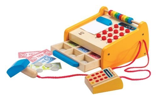 Hape houten kassa - -,