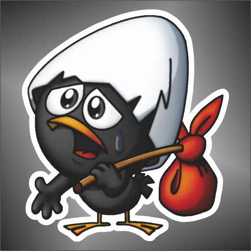 Autocollant calimero decal - autocollant,