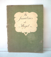 Rare Ignaz Pleyel 18th Century Score 6 Sonatinas Violin & Piano Op 48 RISM P 442
