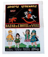 Catalogue Complet Bazar de l'Hotel de Ville Paris Jouets Etrennes 1927 TBE