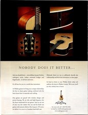 2004 VINTAGE 8X11 PRINT Ad FOR WALDEN ACOUSTIC GUITARS "NOBODY DOES IT BETTER"