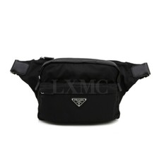 Prada Re-Nylon Saffiano Biker Bag Belt Hip Sack Cross 2VH038