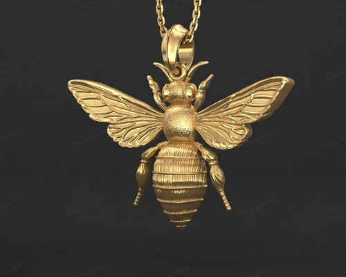Pendentif abeille argent - abeille,