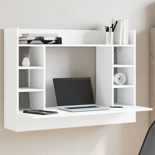 Bureau mural blanc - , 105x48x75