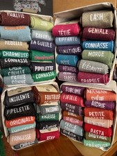 chaussette à paillettes au