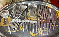 1970s Space Art Guy Degrenne Grey Stainless Steel Houseware and Manta Knives