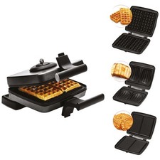 frifri croque-gaufre gaufrette 3 plaques 1200w noir FRI022824512BLP 