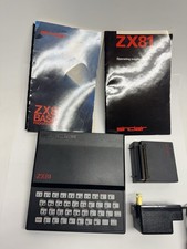 Vintage Sinclair ZX81 Computer 16k Ram Program Book & Power Adapter UNTESTED