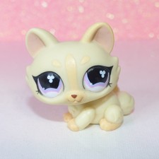 authentic littlest petshop LPS 848 crouching cat kitty kitten sphinx sphynx
