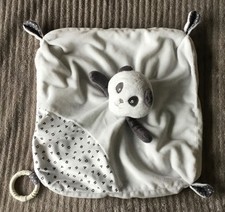 Doudou Panda blanc noir
