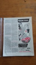 ANTIQUE ADVERT - CANDLES AND MARCHAL HEADLIGHTS - 1950s - 2