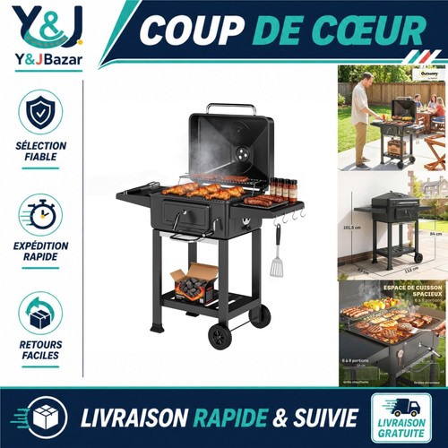Barbecue charbon outsunny - barbecue, xxl