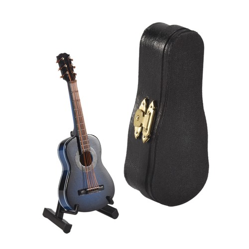 Guitare miniature bois - miniature, en