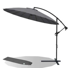 VOUNOT Parasol deporte 3M Shanghai avec housse de protection gris