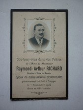 image mortuaire Richard ancien